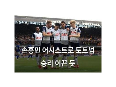 손흥민 어시스트로 토트넘 승리 이끈 듯
